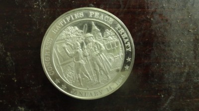 UN ONCE MONEDA COMEMORATIVA AMERICANA 31,8 GRAME UNC !ARGINT ! foto