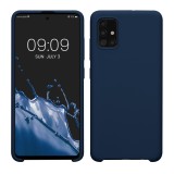 Husa Kwmobile pentru Samsung Galaxy A51, Albastru, Silicon, 51197.116, Carcasa