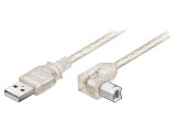 Cablu USB 2.0 A-B Unghi 0,5m 480Mbps, Goobay