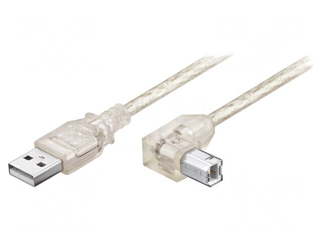 Cablu USB 2.0 A-B Unghi 0,5m 480Mbps