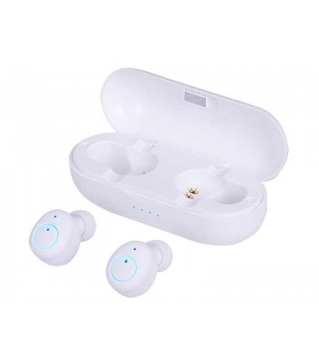 Casti mini Bluetooth cu microfon HMP 12E05 AIRBUDS alb Trevi foto