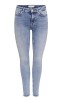 Blugi pentru femei ONLY Onlblush Mid Sk Ank Raw Dnm Rea694 Noos, albastru, S 30 - OUTLET