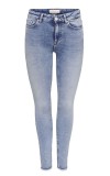 Blugi pentru femei ONLY Onlblush Mid Sk Ank Raw Dnm Rea694 Noos, albastru, S 30 - OUTLET