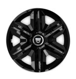 Cumpara ieftin Set 4 capace roti Hubcaps fast black R14 pentru gama auto Dacia, Autohelix MSA