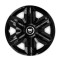 Set 4 capace roti Hubcaps fast black R14 pentru gama auto Dacia