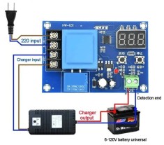 Modul controler releu incarcare regulator acumulatori baterii 3-120 V