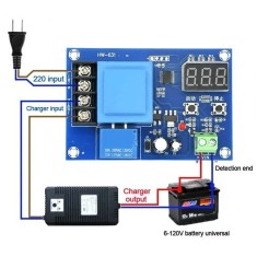 Modul controler releu incarcare regulator acumulatori baterii 3-120 V