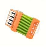 Acordeon de jucarie cu 8 clape, 10 butoane si melodii