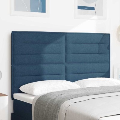Tăblie LED Design Linii Albastre 72 cm Țesătură foto