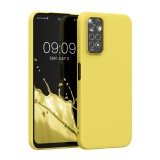 Husa Kwmobile pentru Xiaomi Redmi Note 11/Redmi Note 11s, Silicon, Galben, 57368.165, Carcasa