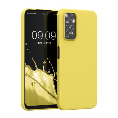 Husa Kwmobile pentru Xiaomi Redmi Note 11/Redmi Note 11s, Silicon, Galben, 57368.165 foto