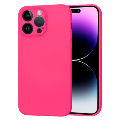Husa silicon iPhone 14 Pro Max Techsuit SoftFlex, fucsia foto
