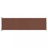 Cumpara ieftin Copertina laterala retractabila de terasa, maro, 180x600 cm