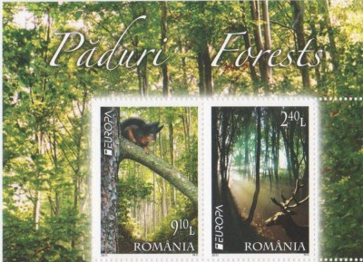 ROMANIA 2011 EUROPA CEPT PADURI Serie 2 val. LP.1899 MNH** foto
