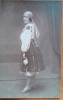 Fotografie tip carte postala, femeie in costum traditional, 1928