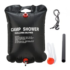 Dus solar turistic, camping, APF, portabil, cu furtun, maner, 20 L, 60x40 cm