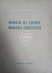Manual de chimie analitica cantitativa. Gravimetria foto