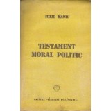 Testament Moral Politic