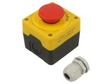 Casetă Comandă PROMET PY1RBOS-1 1 Buton Cap Ciupercă IP55 6A