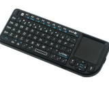 Mini Tastatura Wireless Rii tek Touchpad Distanta Operare 10m Negru