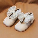 Pantofi eleganti ivoire - Organza (Marime Disponibila: Marimea 24)