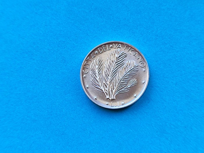 1 Lira 1974 Vatican -UNC-RAR-in realitate arata bine!