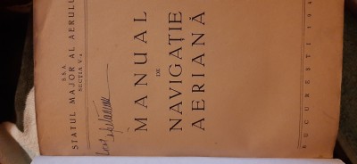 Manual de navigatie aeriana, SSA, 1945, aviatie, foto