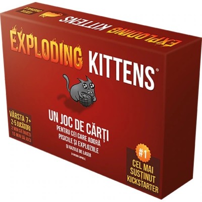 Exploding Kittens - Jocul de societate, limba romana foto