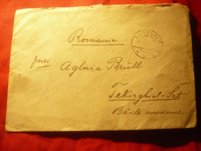 Plic circulat 1925 din Lodz Polonia la Techirghiol Romania foto