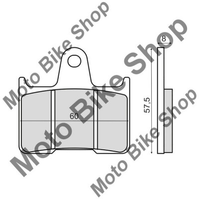 MBS Placute frana Honda CB 1300X4 spate, Cod Produs: 225103110RM foto