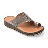 Papuci SHOOZY gri, EV28491, din piele naturala