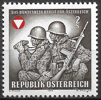 B2040 - Austria 1969 - Armata.neuzat,perfecta stare foto
