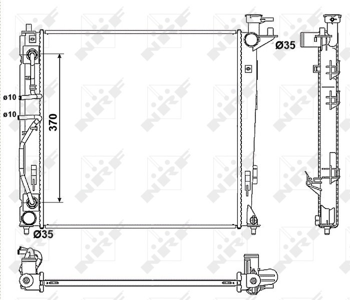 NRF 53053 Radiator, racire motor