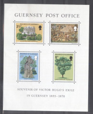 Guernsey 1975 Victor Hugo perf. sheet Mi.B1 MNH A.045 foto