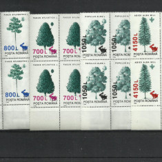 Romania MNH 1998 - Specii Forestiere (supratipar "fauna") - LP 1456 X4