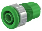 Soclu banană verde 4mm 24A 1kV