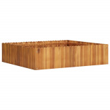 Strat &icirc;nălțat de grădină, 100x100x25 cm, lemn masiv de acacia, vidaXL