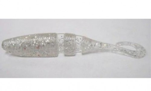 Shad Lake Fork Sickle Tail Baby Shad 5.6cm inch.Crystal Ice 15buc/plic