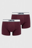 Levi&#039;s boxeri bărbați, culoarea maro 37149.0401-red