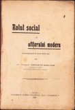 HST C1214 Rolul social al ofițerului modern 1921 Manolache