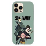 Husa compatibila cu Apple iPhone 12 Mini model Spy x Family, Silicon, TPU, Viceversa, Transparent, Carcasa