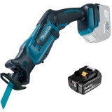 Makita DJR183Z + BL1830B - Fierastrau sabie 13 mm + Acumulator Li-Ion 18 V 3 Ah