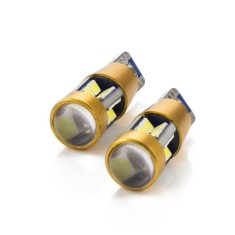 Set 2 becuri LED pentru iluminat interior/portbagaj Carguard, 5 W, 12 V, 300 lm, T10, Alb