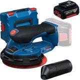 Bosch GEX 18V-150-3 + GBA - Slefuitor cu excentric 150 mm valiza speciala + Acumulator Li-Ion 18 V 5 Ah