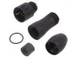 Conector circular 720 125V PIN 8 mufă tată lipire pe cablu