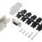 Conector D-Sub 15 pini 90&deg; negru