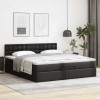 Gossi cadru de pat otoman saltea neagra 160x200cm piele artificiala