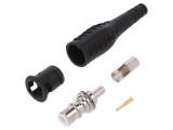 Conector BNC negru 58mm lipit/crimpat 5&divide;40&deg;C BNC tată: Conector BNC negru 58mm lipit/crimpat