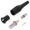 Conector BNC negru 58mm lipit/crimpat 5&divide;40&deg;C BNC tată: Conector BNC negru 58mm lipit/crimpat