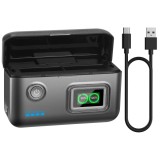 Incarcator dublu FAST Charge camere de actiune DJI Osmo Action 6 / Action 5 Pro / Action 4 / Action 3 / DJI Osmo 360